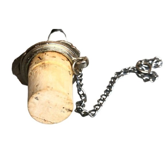 WTU Lighthouse Bottle Stopper Wine Liquor with Chain 3.75" Vintage Nautical Deco - Picture 9 of 10